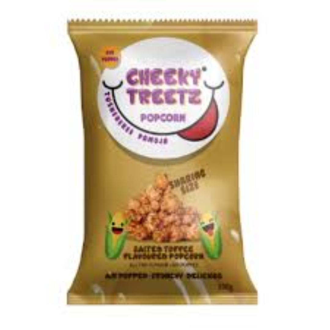 CHEEKY TREETZ SALTED TOFFEE POPCORN 100G